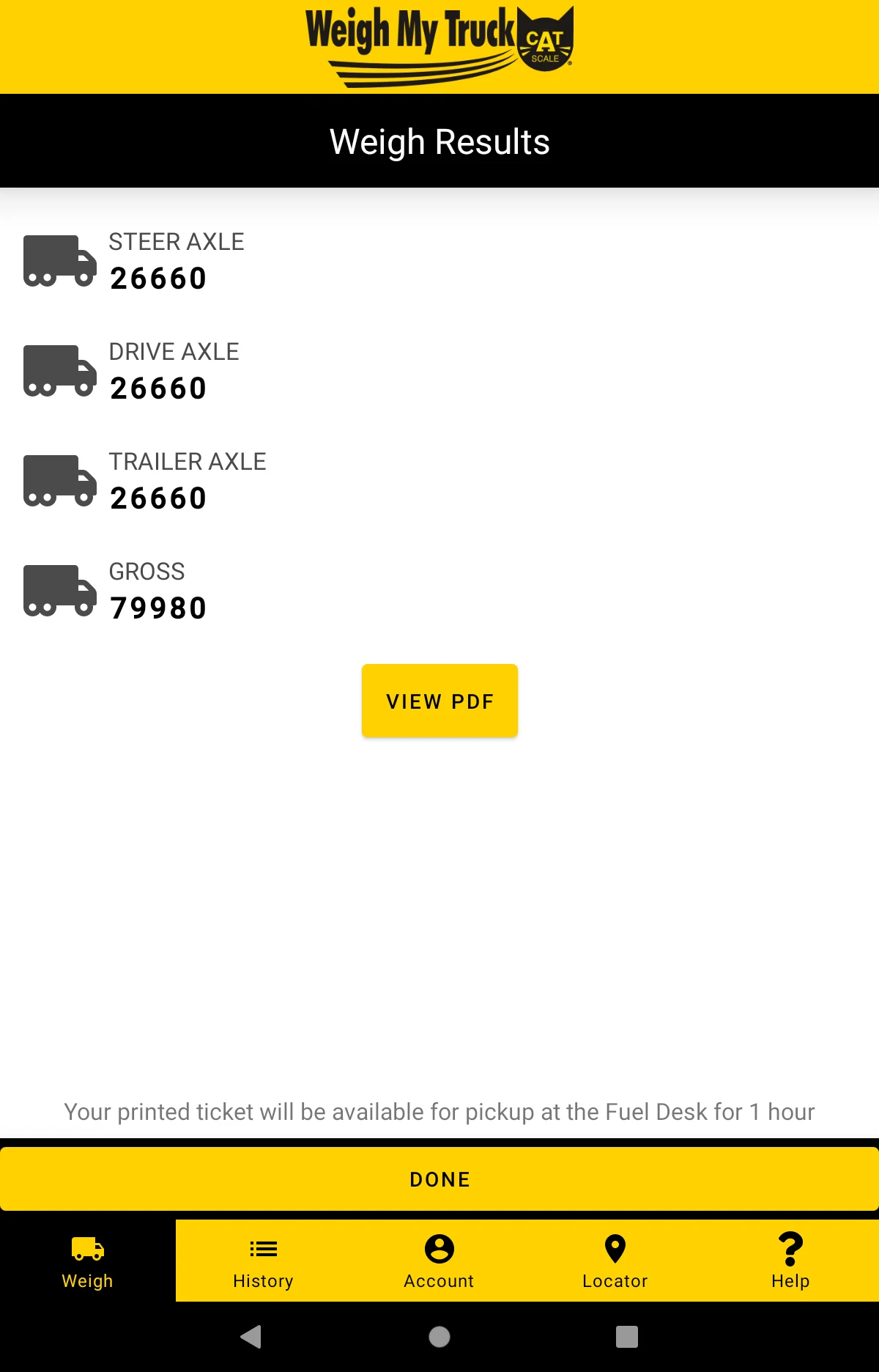 Weigh My Truck screenshot