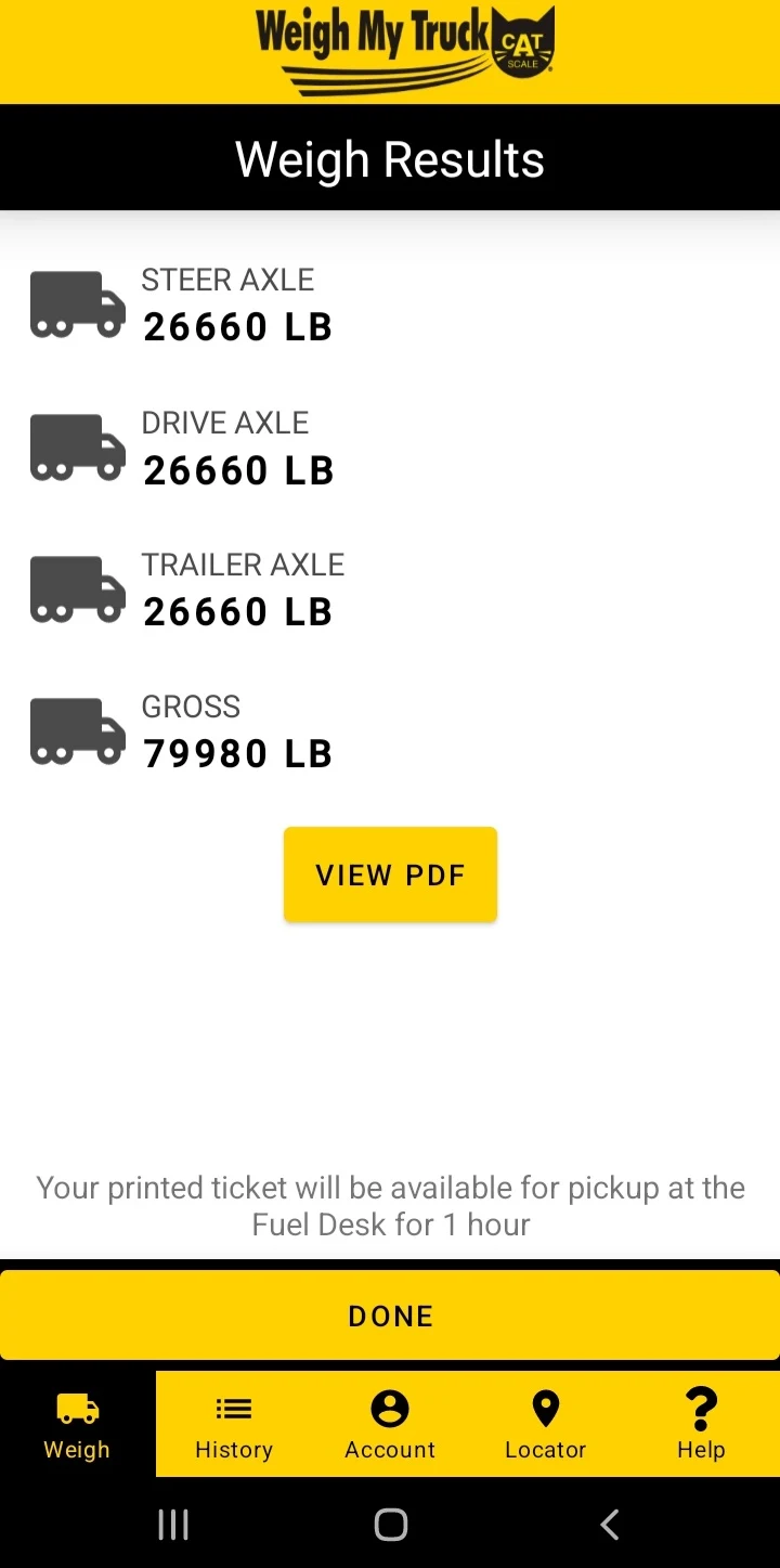 Weigh My Truck screenshot